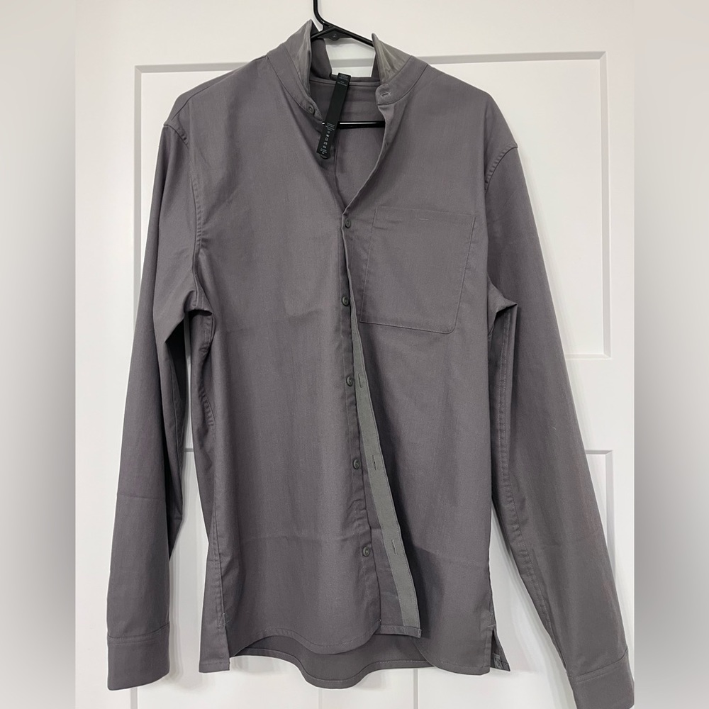 Lululemon button down shirt with zipper pocket